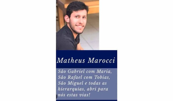 Ajude o Matheus Marocci