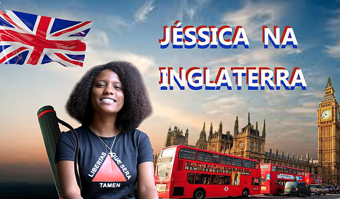 Jéssica na Inglaterra