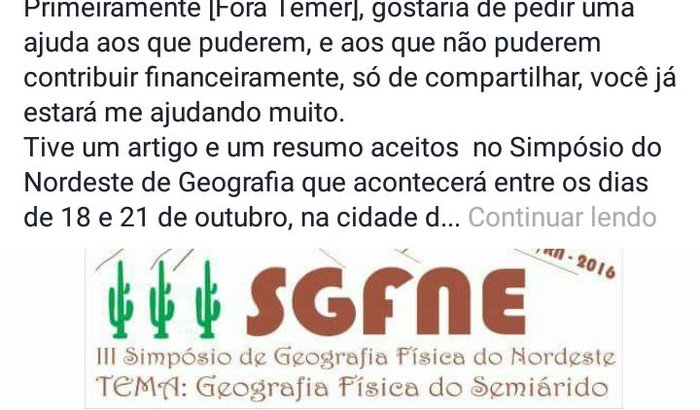 Ajuda de passagem para um congresso