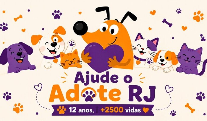 Ajude o Adote RJ: 12 anos e +2500 vidas salvas 🐾