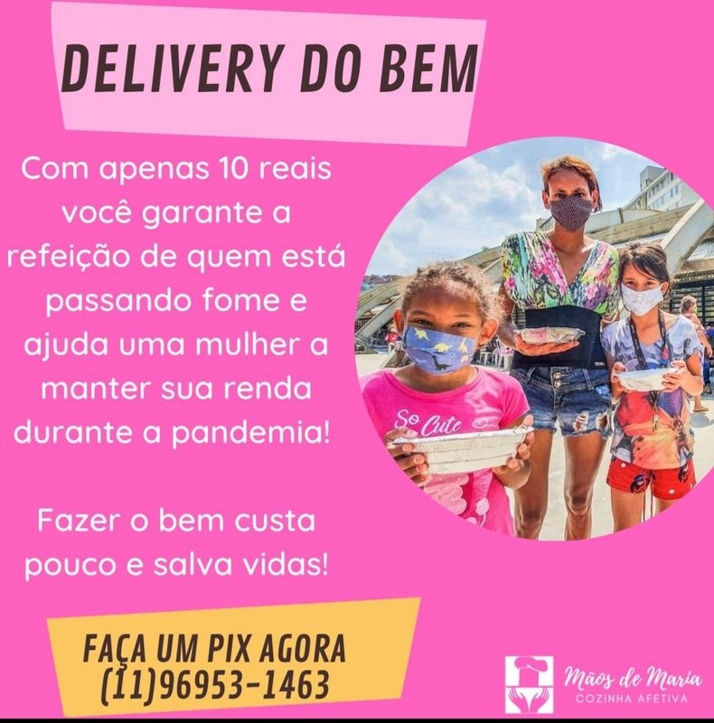 Nos ajude a continuar ajudando quem tem fome em Paraisópolis 