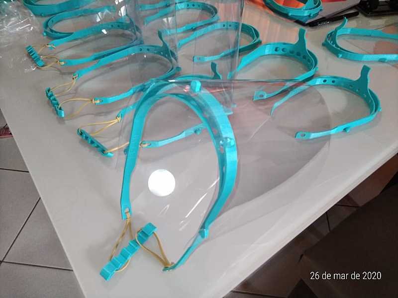 Recursos para fabricação de Protetores Faciais