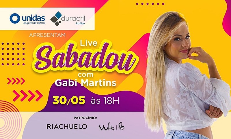 Live Sabadou com Gabi Martins 