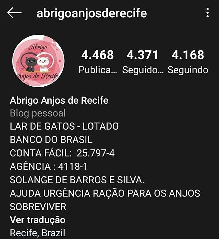 Aluguel do Abrigo Anjos de Recife 